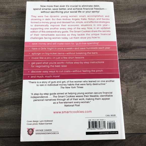 Choose 3 books/$15- Smart Cookies Guide to Making More Dough by Jennifer Barrett - Picture 2 of 3